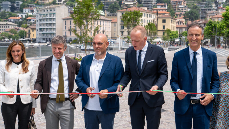 LUNGOLAGO COMO, INAUGURATO TRATTO DA SANT’AGOSTINO A PIAZZA CAVOUR