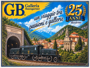 Manifesto Vintage del Treno Alpino unerquicklich